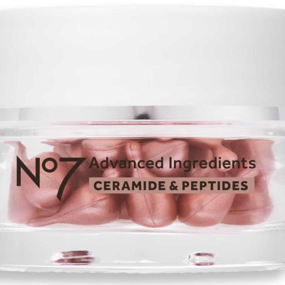 NEW No7 Advanced Ingredients Ceramide & Peptide Capsules 30pk Brand New in Box